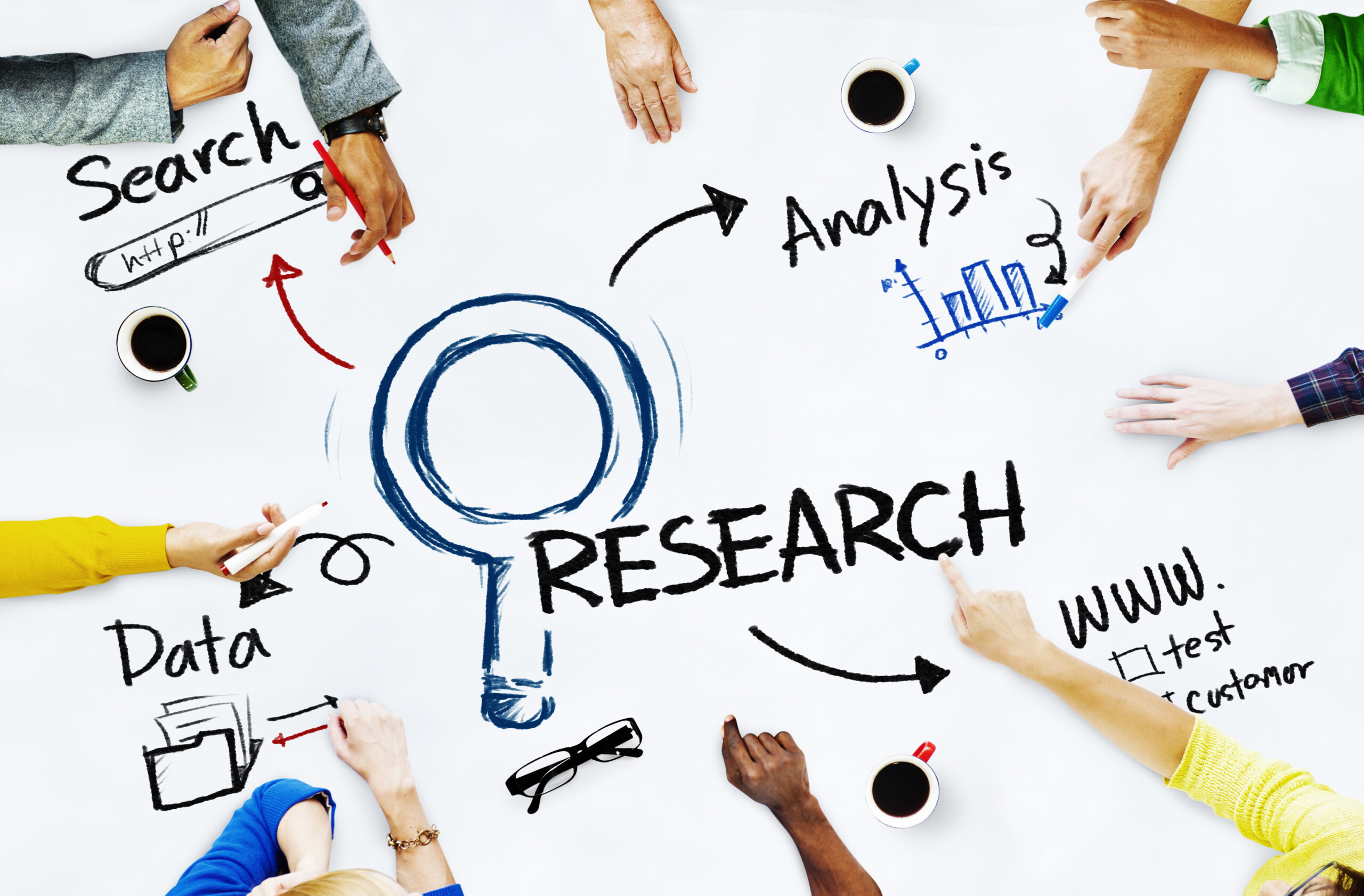 Group,Of,People,With,Research,Concept